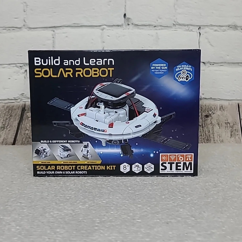 Children STEM Build and Learn Solar Robot 6 in 1 Design Educational Kit NWT/NIB